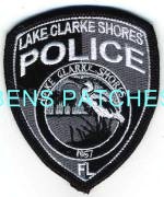 FLORIDA,LAKE CLARKE SHORES POLICE HAT PATCH SUBDUED 1_wm